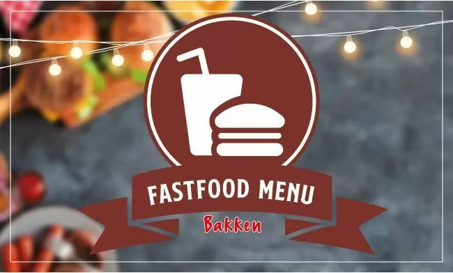 Fastfood menu